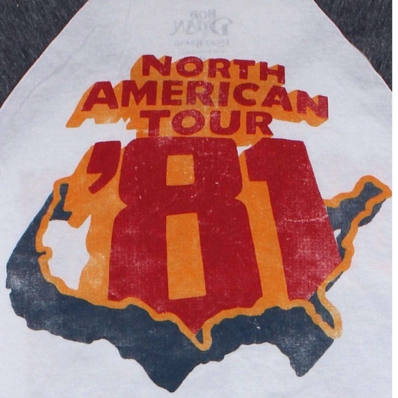 Lucky Brand Bob Dylan Tour 81 Raglan T-Shirt L NWT - Picture 5 of 5
